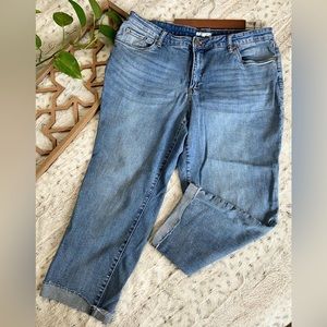 STS Blue High Rise Ankle - Straight Leg Raw Hem Jean - Size 16